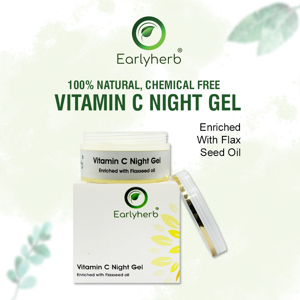 Vitamin C Night Gel, Enriched with Flax seed oil, 50g